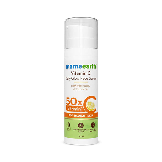 Mamaearth Vitamin C Daily Glow Face Serum With Vitamin C & Turmeric for Radiant Skin