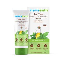 Mamaearth Tea Tree Oil Free Face Moisturizer with Tea Tree and Salicylic Acid for Acne and Pimples Cream 80ml