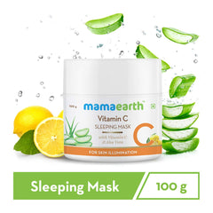 Mamaearth Vitamin C Sleeping Mask with Aloe Vera for Skin Illumination 100g