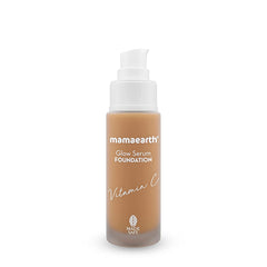 Mamaearth Glow Serum Foundation Color Almond Glow,Beige Glow,Crème Glow,Ivory Glow,Natural Glow,Nude Glow,Sand Glow & Warm Glow 30ml