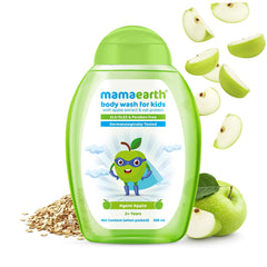 Mamaearth Agent Apple Body Wash for Kids with Apple and Oat Protein 300ml