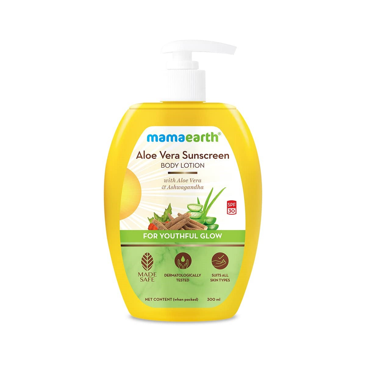 Mamaearth Sunscreen Body Lotion SPF-30 Aloe Vera 300ml