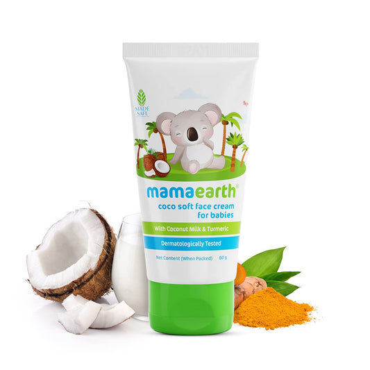 Mamaearth Coco Soft Face Cream With Coconut Milk & Turmeric For Babies 60g