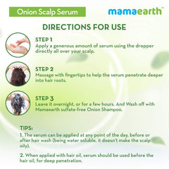 Mamaearth Onion Scalp Serum with Onion and Niacinamide for Healthy Hair Growth 50ml