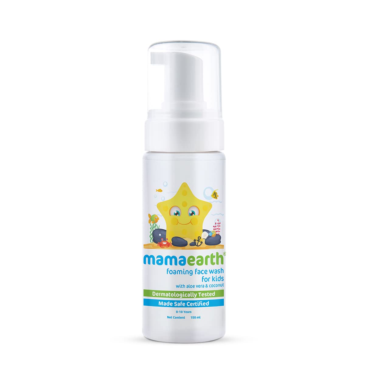 Mamaearth Foaming Face Wash For Kids With Aloe Vera & Coconut For Gentle Cleansing 150ml