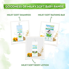 Mamaearth Milky Soft Bathing Bar for Babies with Oats, Milk and Calendula 75g x 2