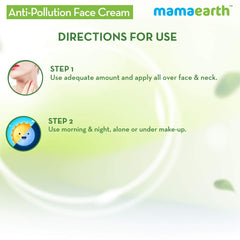 Mamaearth Anti-Pollution Daily Face Cream for Dry and Oily Skin, with Turmeric and Pollustop For a Bright Glowing Skin 80ml