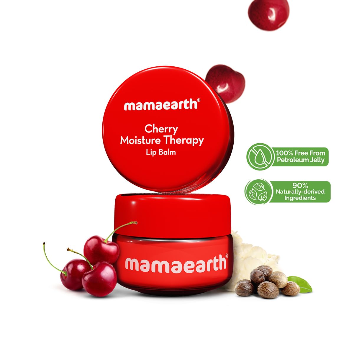 Mamaearth Cherry Moisture Therapy Lip Balm with Cherry & Vitamin E 15g