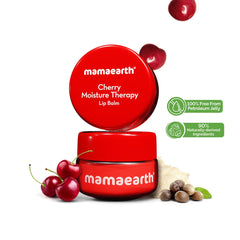 Mamaearth Cherry Moisture Therapy Lip Balm with Cherry & Vitamin E for Dry & Chapped Lips 15g