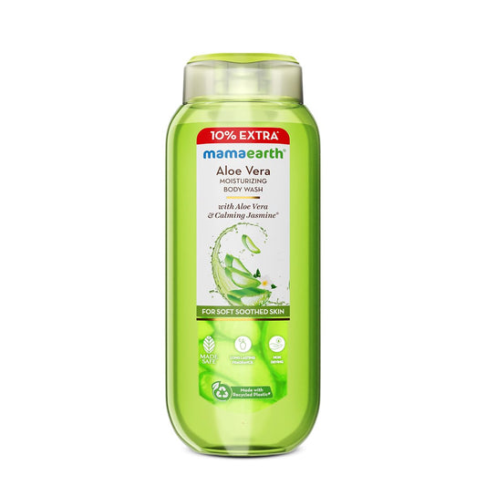 Mamaearth Aloe Vera Moisturizing Body Wash with Aloe Vera & Calming Jasmine For Soft & Soothed Skin 250ml