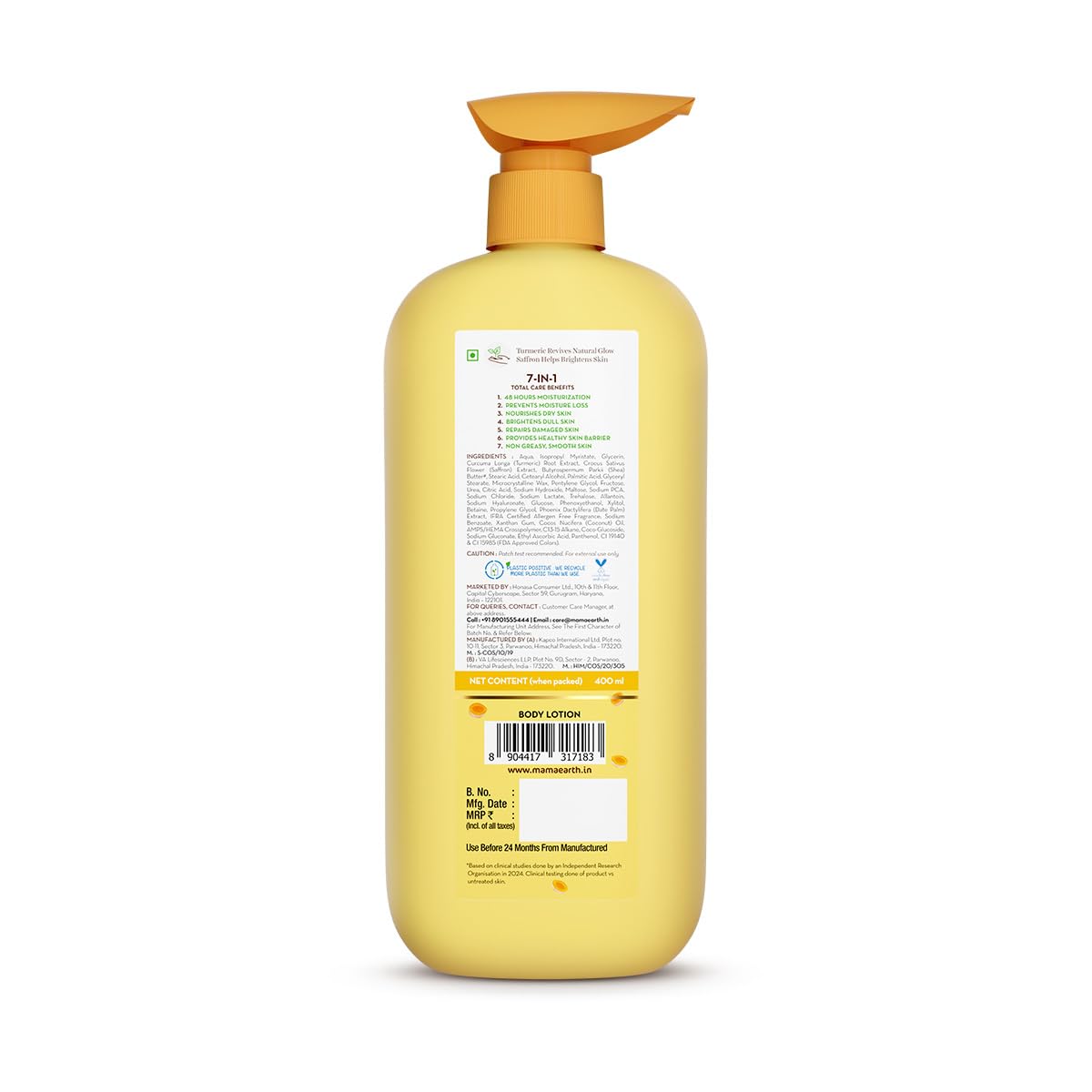 Mamaearth Mamaearth Ubtan Moisturizing Body Lotion with Turmeric & Saffron