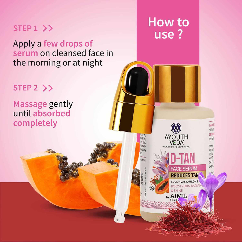 Aimil Ayouthveda D-Tan Face Serum – 30ml