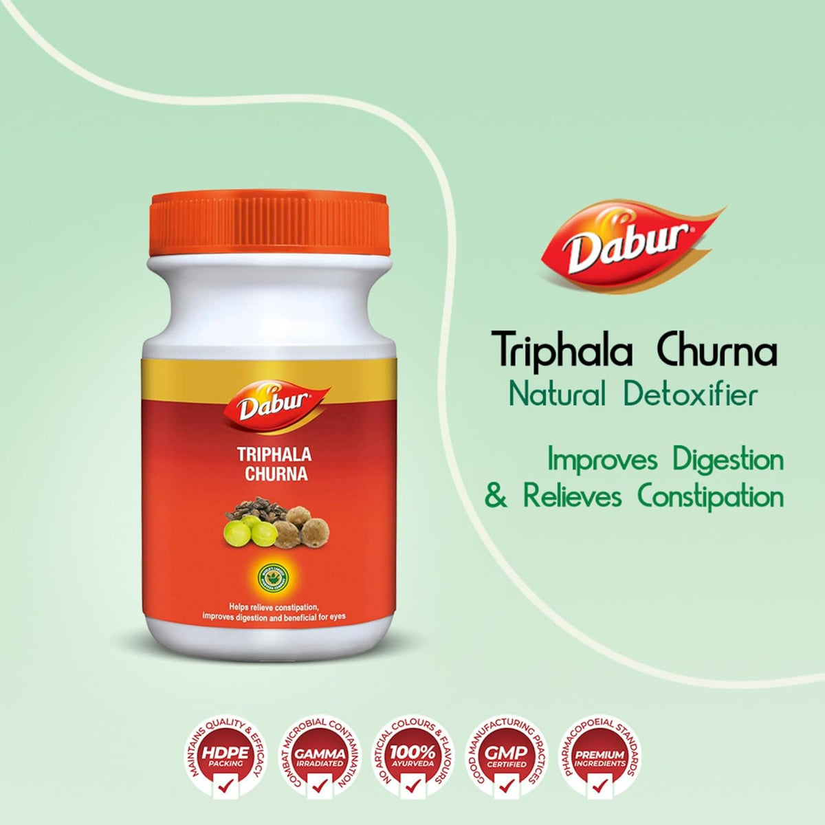 Dabur Ayurvedic Triphala Churna Powder 120g & 500g