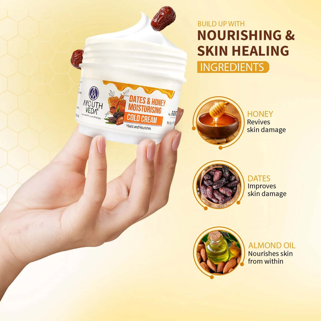 Aimil Ayouthveda Dates & Honey Moisturising Cold Cream Ayurvedic – 50g