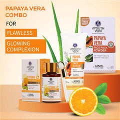 Aimil Ayouthveda Cosmetics Papaya Vera Scrub 100gm