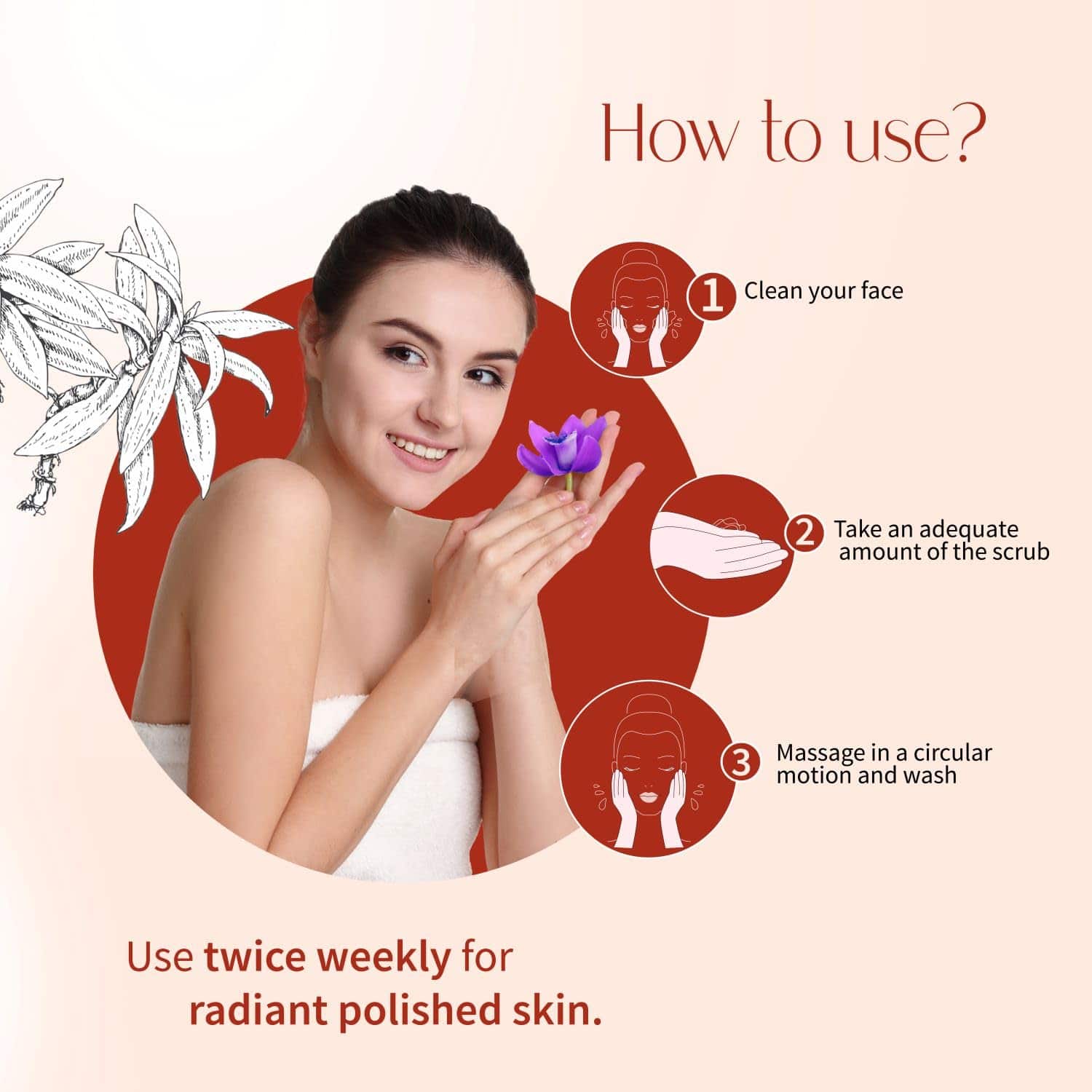 Aimil Ayouthveda Kunkumadi Facial Scrub – 50g