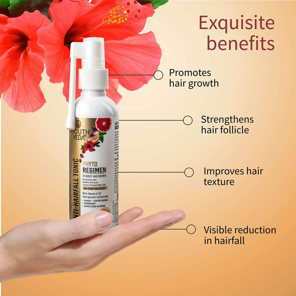 Ayouthveda Anti-Hair Fall Tonic Ayurvedic 2-in-1 Hair Regimen