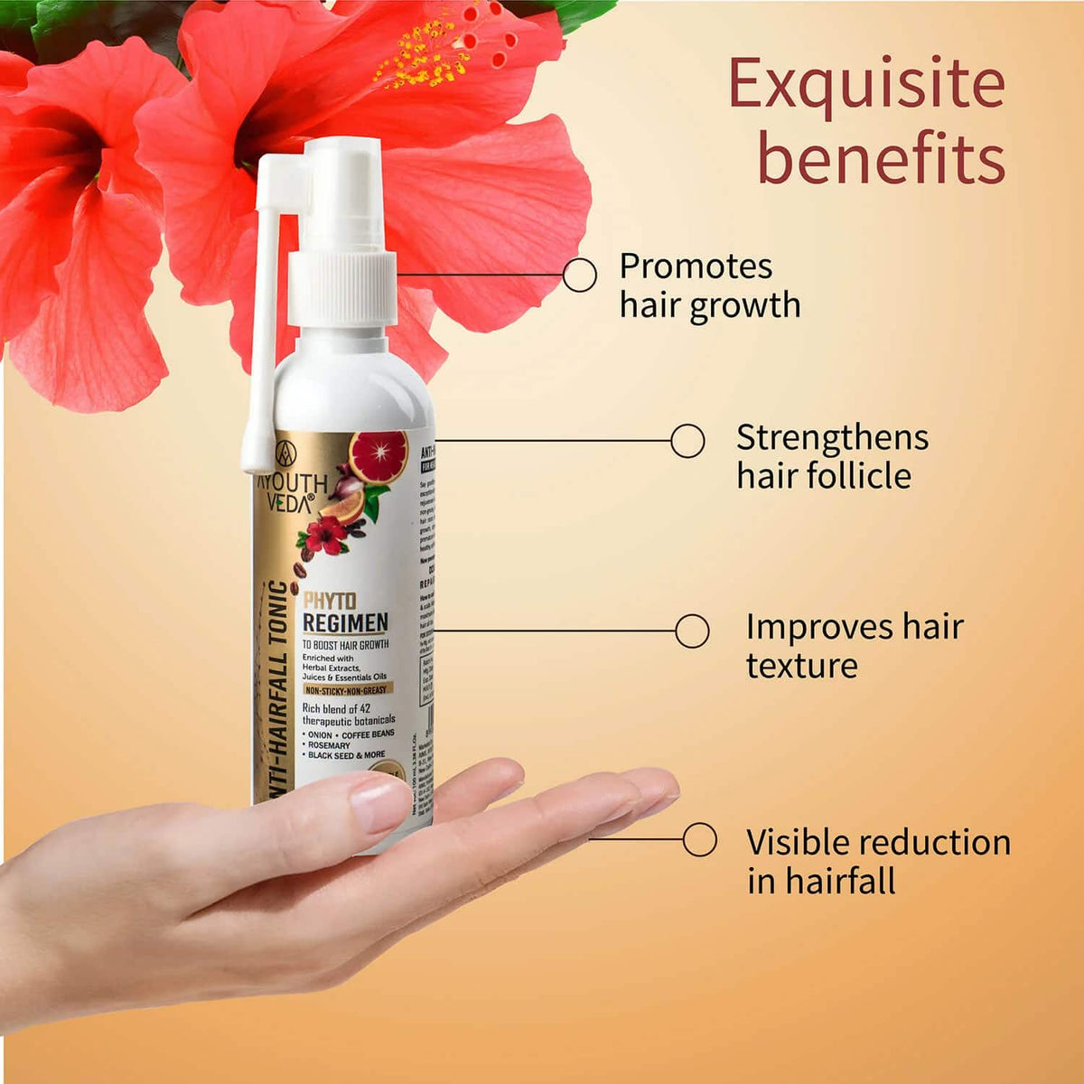 Ayouthveda Anti-Hair Fall Tonic Ayurvedic 2-in-1 Hair Regimen