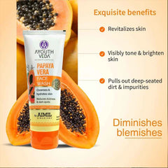 Aimil Ayouthveda Cosmetics Papaya Vera Face Wash 100gm