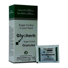 Dhanvantari Ayurvedic Glyoherb Zuckerkontrolle Nützlich bei Diabetes Granulat 60 Beutel in Box