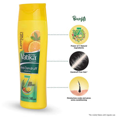 Dabur Ayurvedic Vatika Naturals Anti Dandruff Hair Shampoo