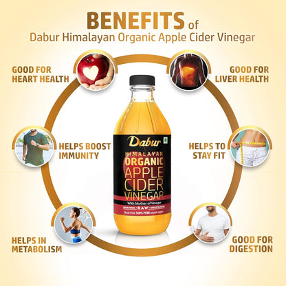Dabur Ayurvedic Himalayan Organic Apple Cider Vinegar Drink Liquid 500ml