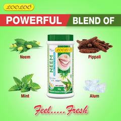 LooLoo Khojati Herbal Ayurvedic Medicated Tooth Neem Powder & Herbal Tooth Laung Powder