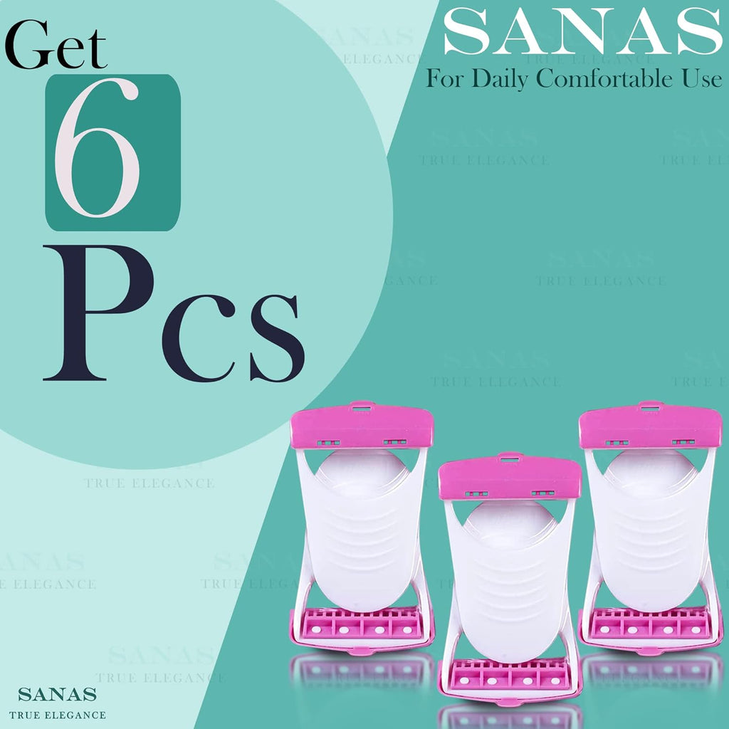 Actifit Disposal Razor For Women Resuable Instant & Painless Skin Blade Pack of 6