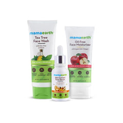 Mamaearth Acne Marks Reduction Face Wash,Face Serum & Face Moisturizer Kit