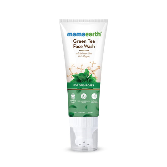 Mamaearth Green Tea Face Wash With Green Tea & Collagen For Open Pores 100ml