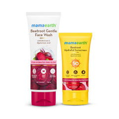 Mamaearth Beetroot Cleanse & Protect Face Wash & Sunscreen Combo