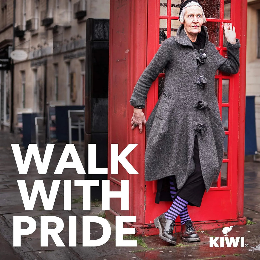 KIWI Shoe Polish, Black, 4.5 Ounce, 40g X Pack of 4