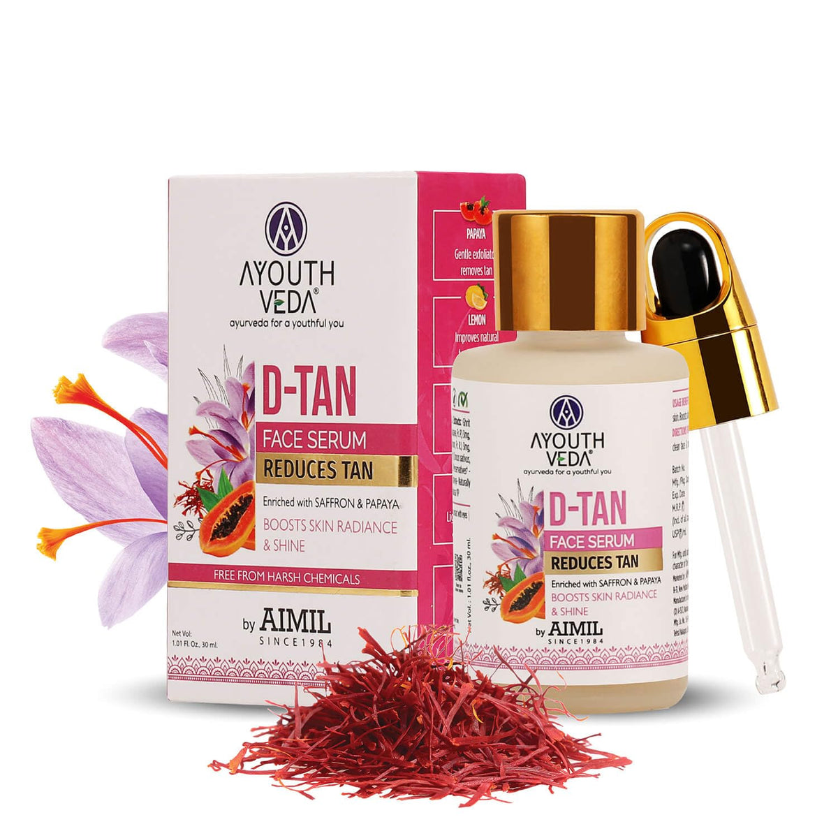 Aimil Ayouthveda Cosmetics D Tan Face Serum 30ml