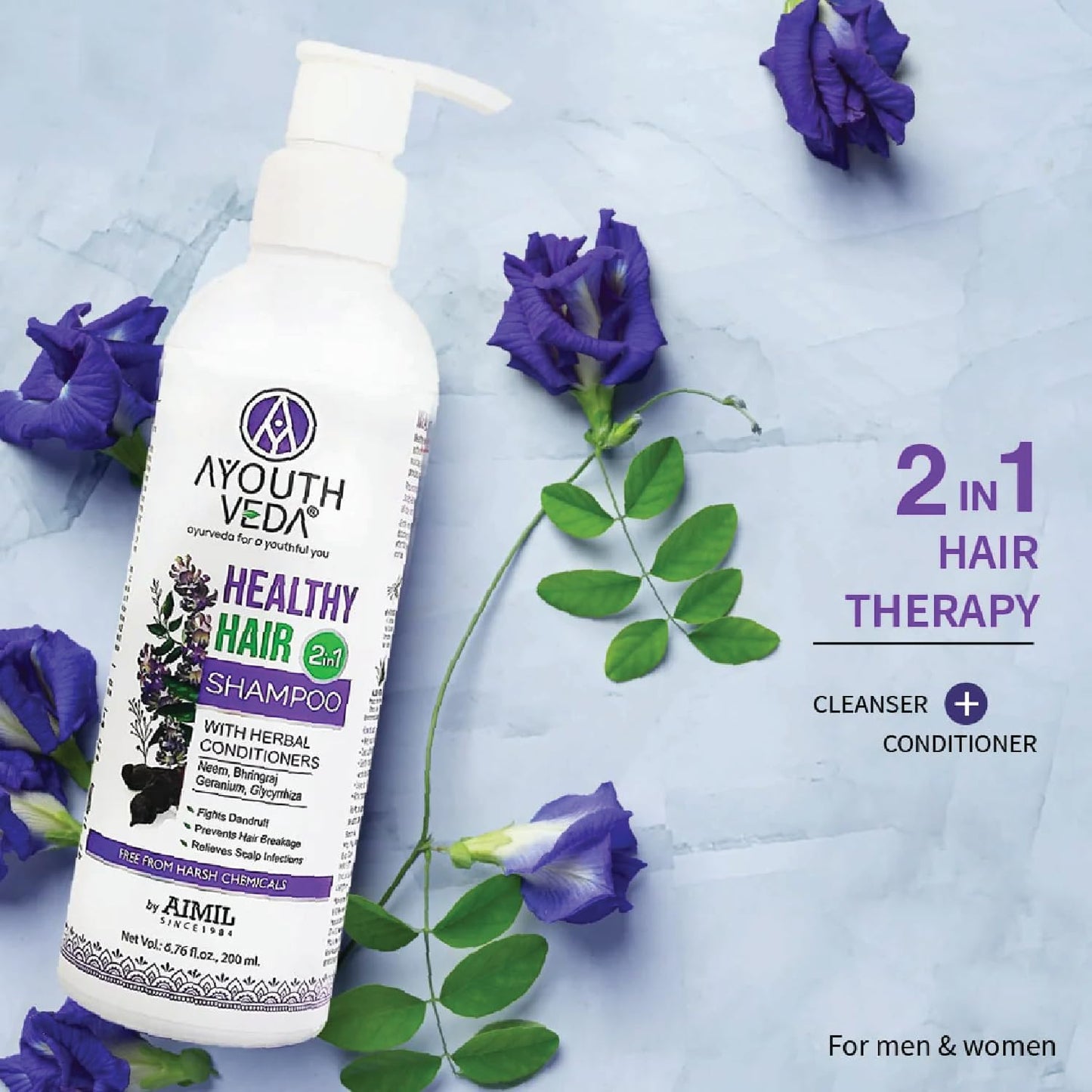 Aimil Ayouthveda Cosmetics Healthy Hair Shampoo 200ml