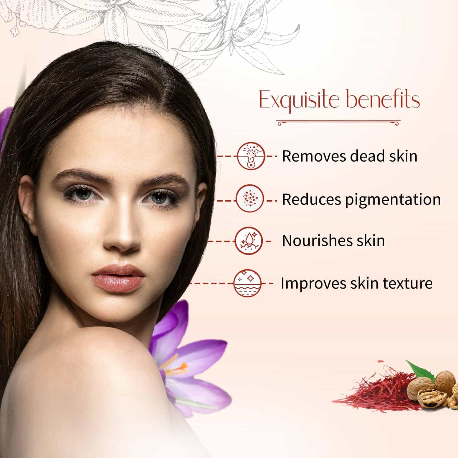 Aimil Ayouthveda Kunkumadi Facial Scrub – 50g