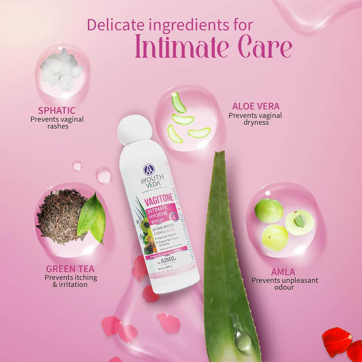 Aimil Ayouthveda Vagitone Intimate Hygiene Wash Ayurvedic