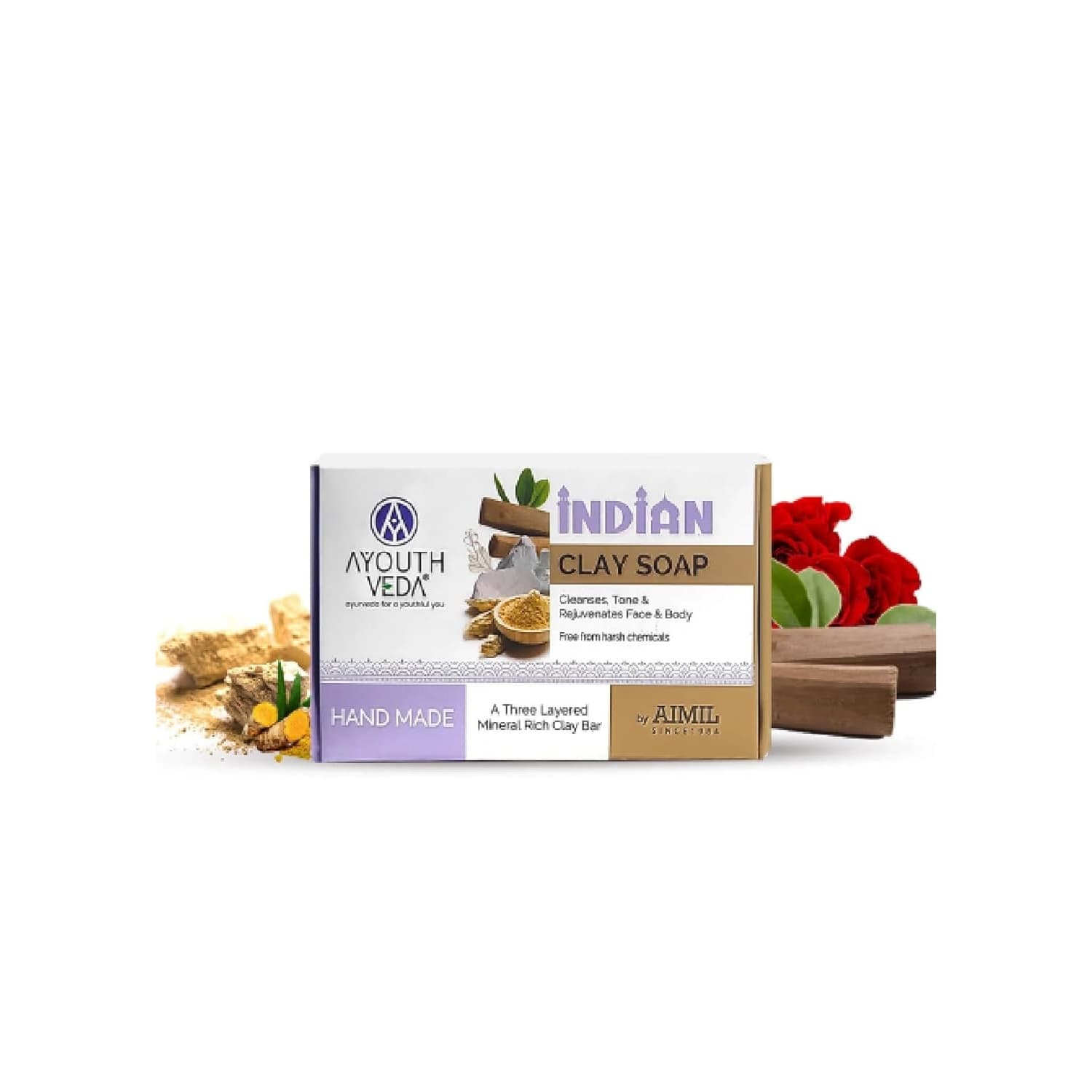 Aimil Ayouthveda Indian Clay Handmade Soap – 100gm
