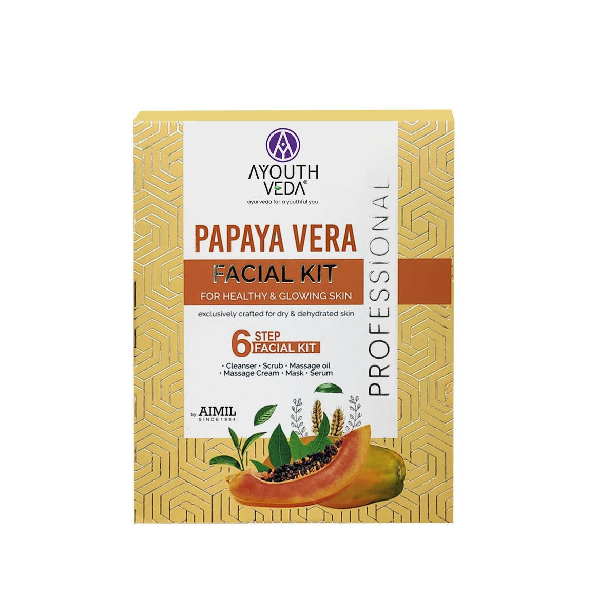 Aimil Ayouthveda Cosmetics Papaya Vera Facial kit 40g