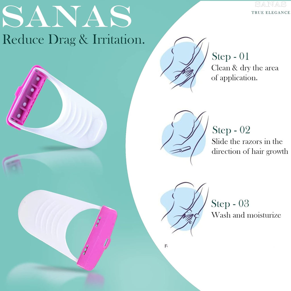 Actifit Disposal Razor For Women Resuable Instant & Painless Skin Blade Pack of 6