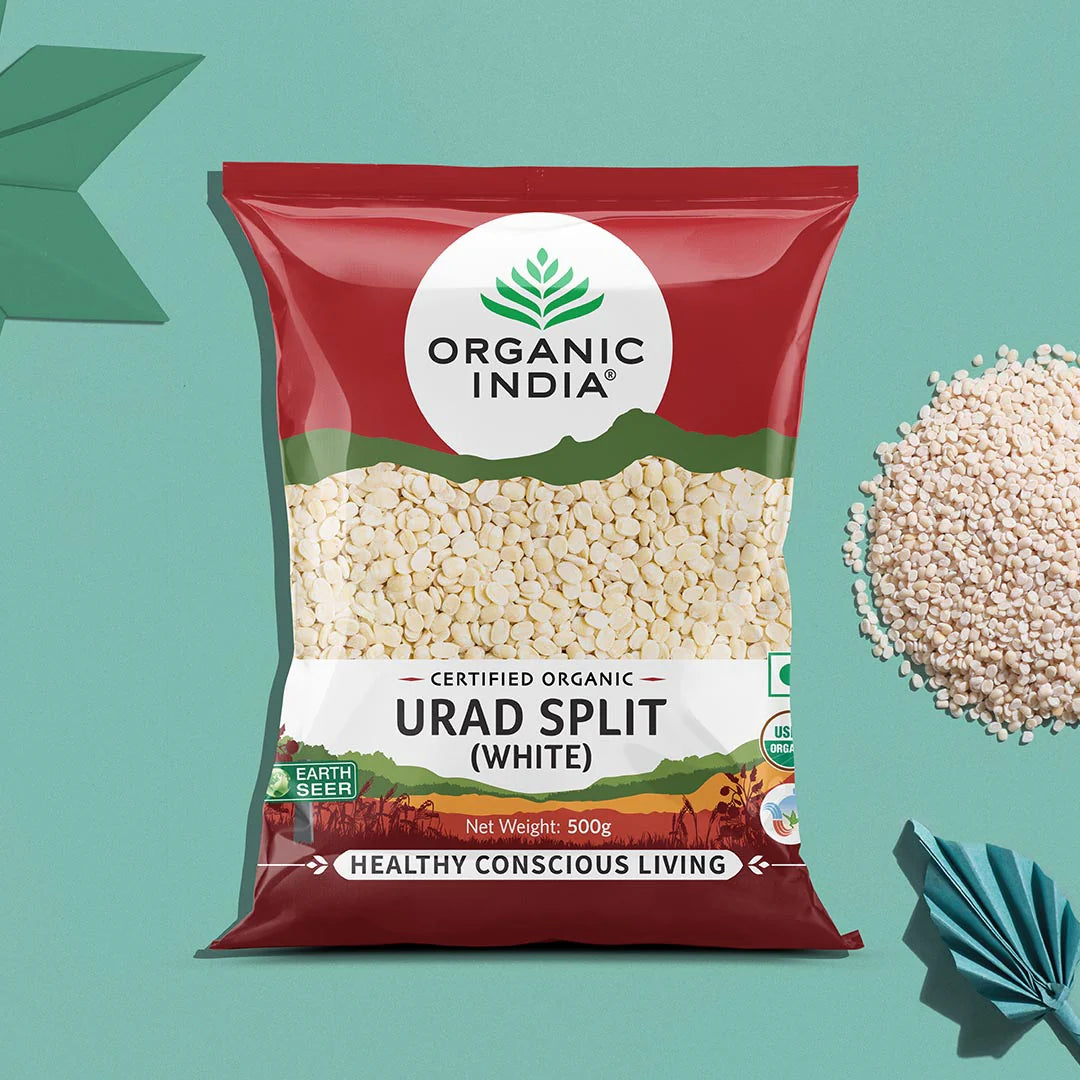 Organic India Organic Urad Split (White) 500g