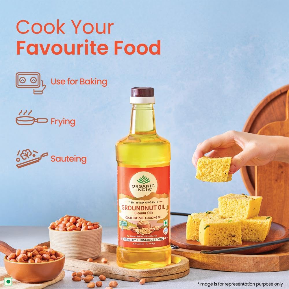Organic India Groundnut Oil 1 Litre