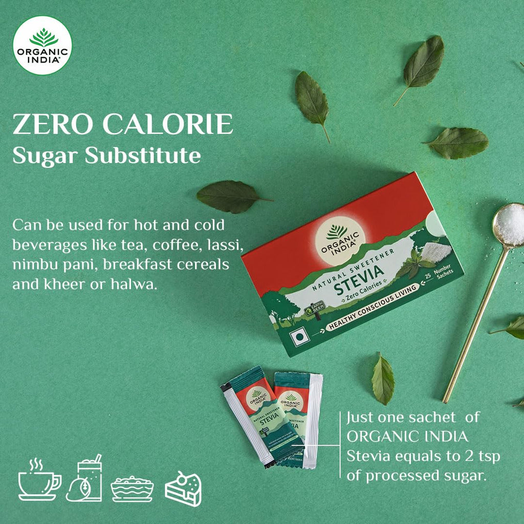 Organic India Stevia Powder & Sachet