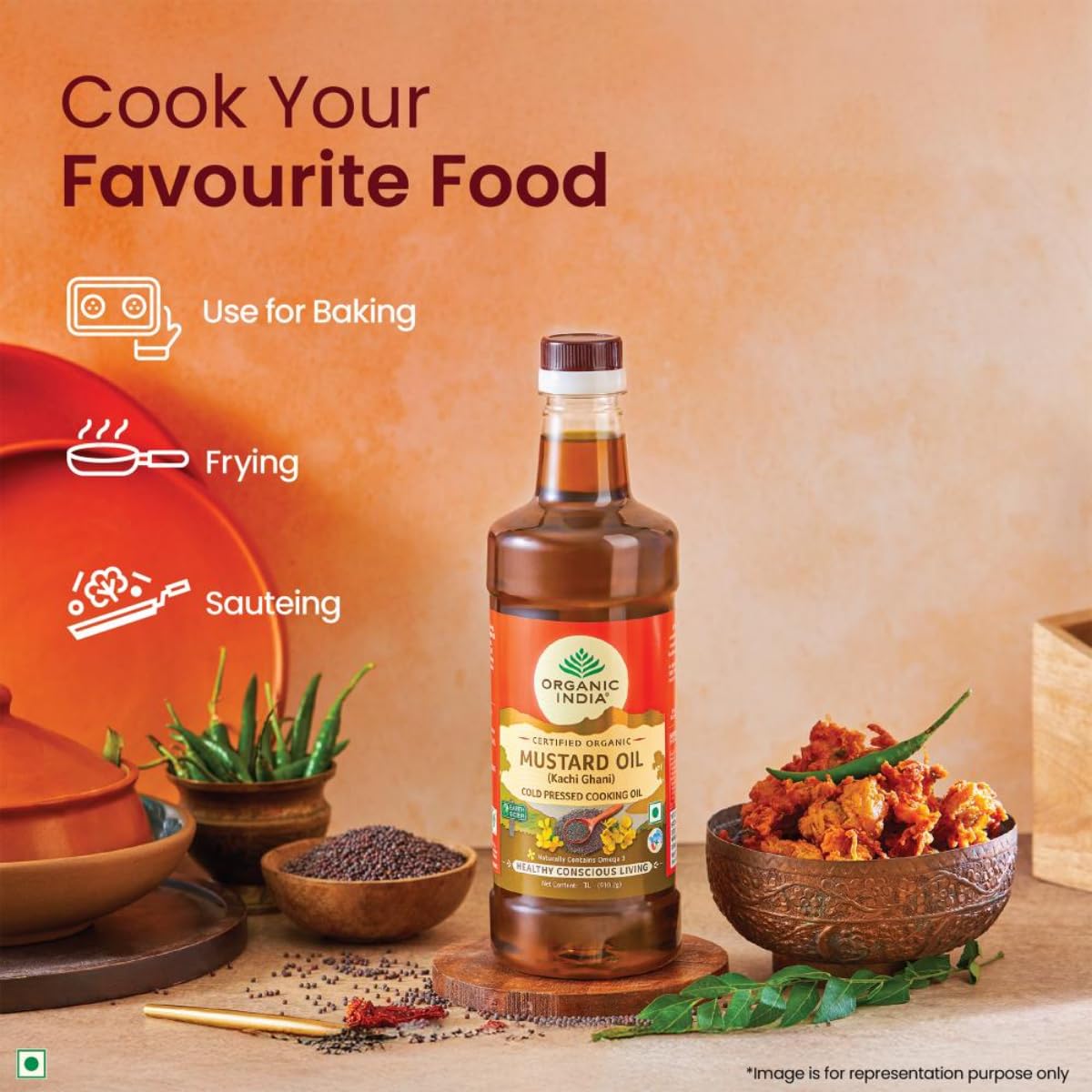 Organic India Mustard Oil 1 litre