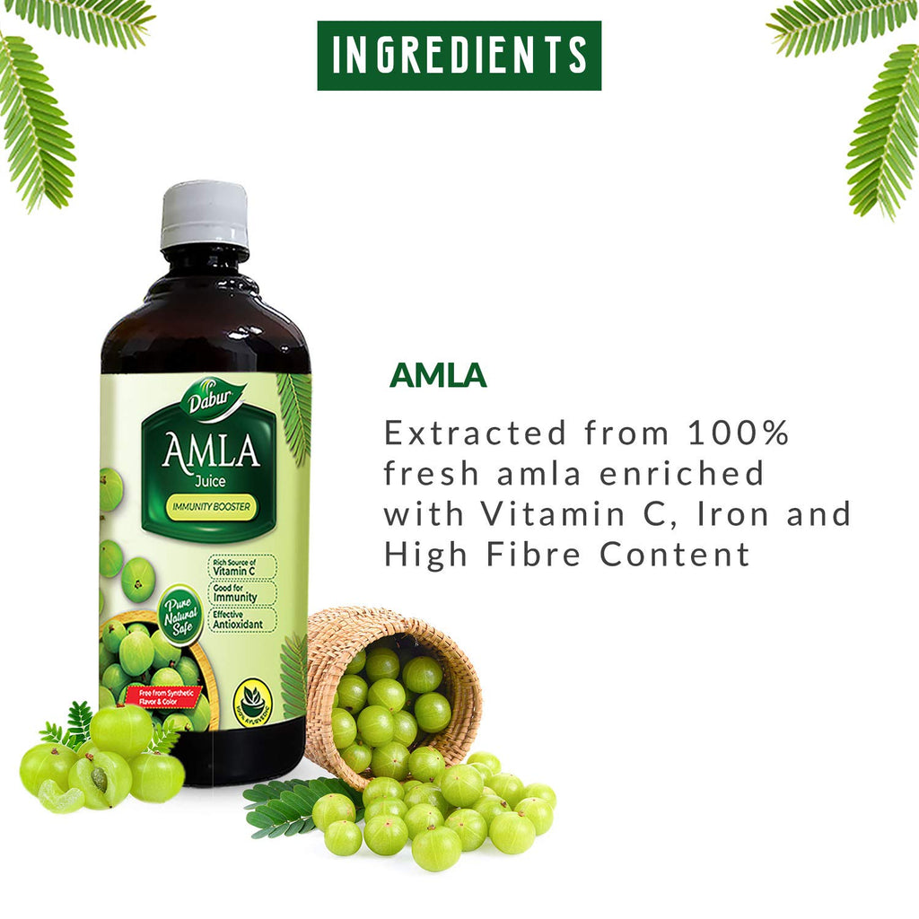 Dabur Ayurvedic Aloe Vera,Giloy,Giloy Neem Tulsi,Jamun Neem Karela,Triphala & Amla Juice 1 Liter