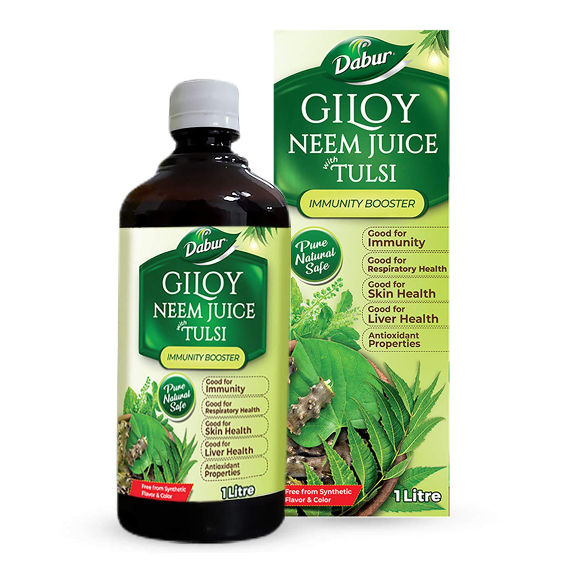 Dabur Ayurvedic Aloe Vera,Giloy,Giloy Neem Tulsi & Amla Juice 1 Liter