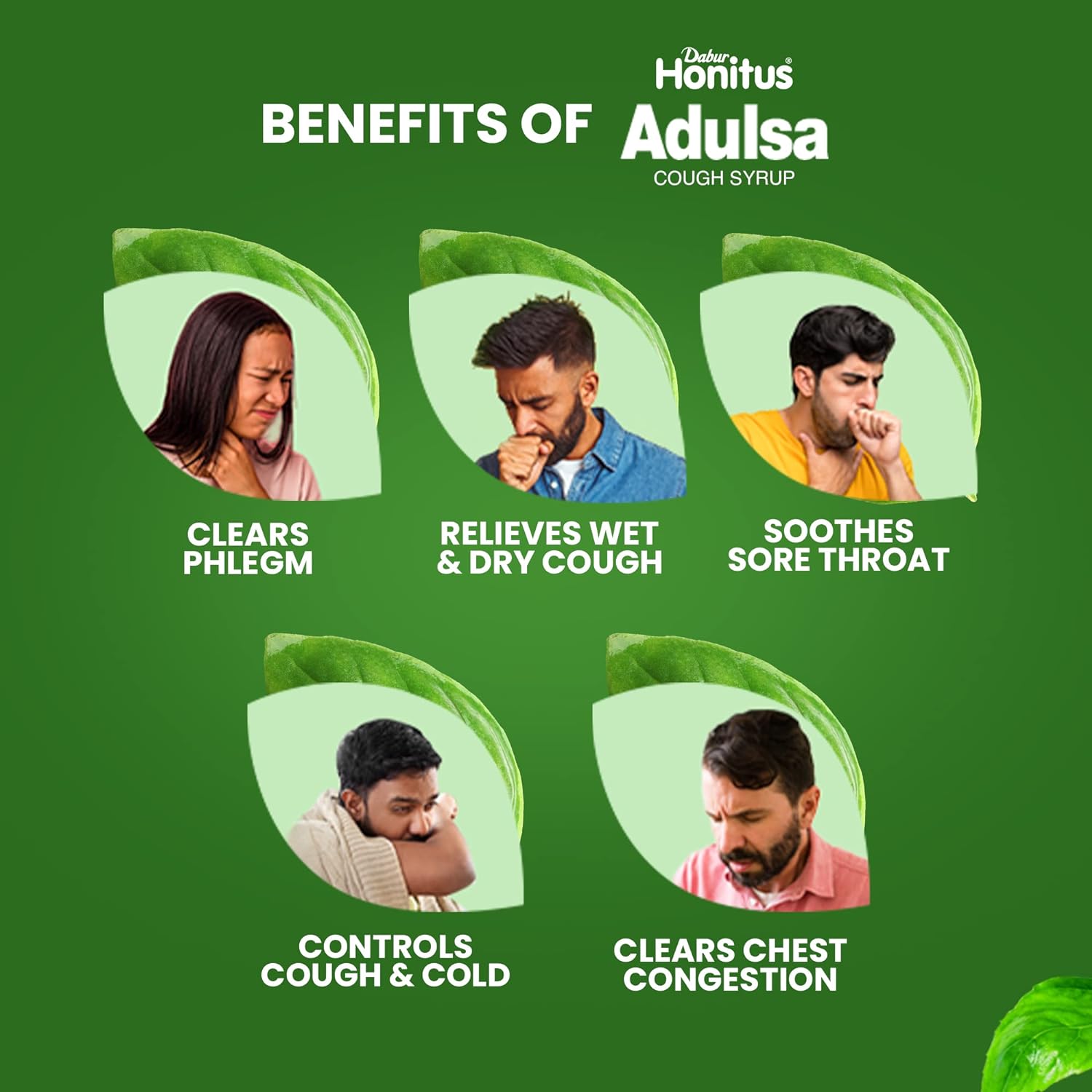 Dabur Ayurvedic Honitus Adulsa Cough Syrup 100ml