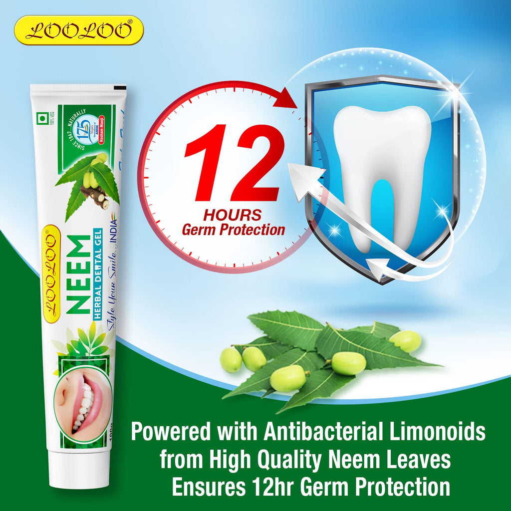 Looloo Ayurvedic Neem & Laung Herbal Dental Toothpaste Gel