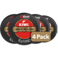 KIWI Shoe Polish, Black, 4.5 Ounce, 40g X Pack of 4