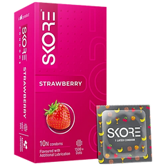 TTK Healthcare Skore Dotted Banana,Blue & Chocolate,Orange &Strawberry Flavored Colored Condoms