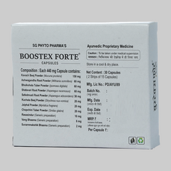 Sg Phyto Pharma Ayurvedic Boostex Forte 30 Capsules